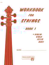 Workbook for Strings Volume 1 Violin string method book cover